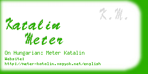 katalin meter business card